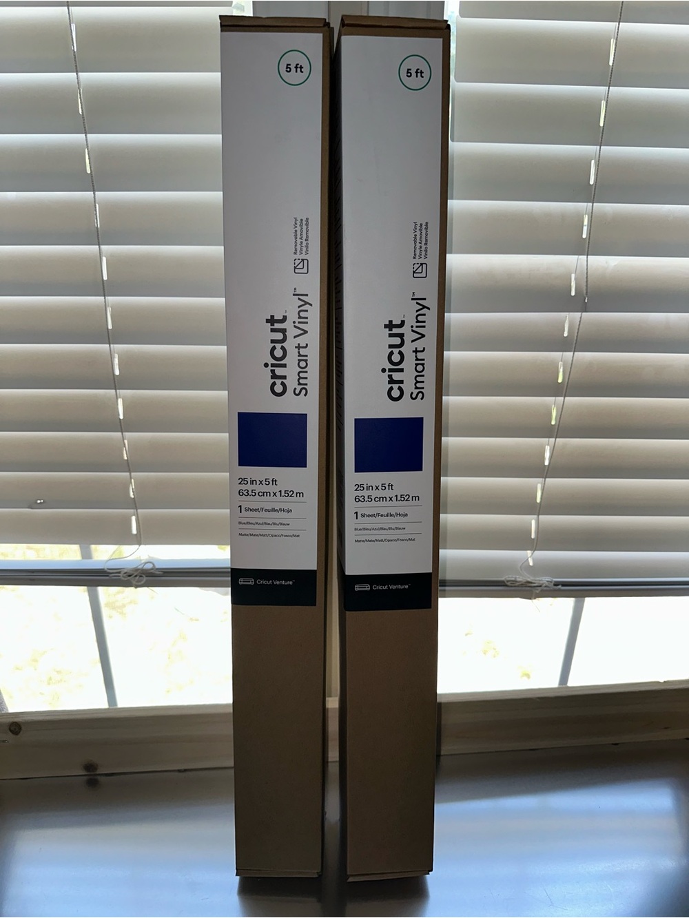Cricut Smart Vinyl - White and Blue Labels